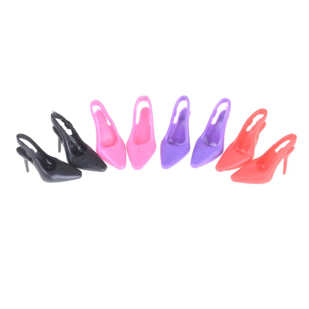 US $0.58 30% OFF|1Pair High Heel Evening Party Wear Shoes For BJD Doll Clothes Dress Accessories Kids Gift 4 Colors in Dolls Accessories from Toys & China Kids role play dress set light up toy high heel shoes