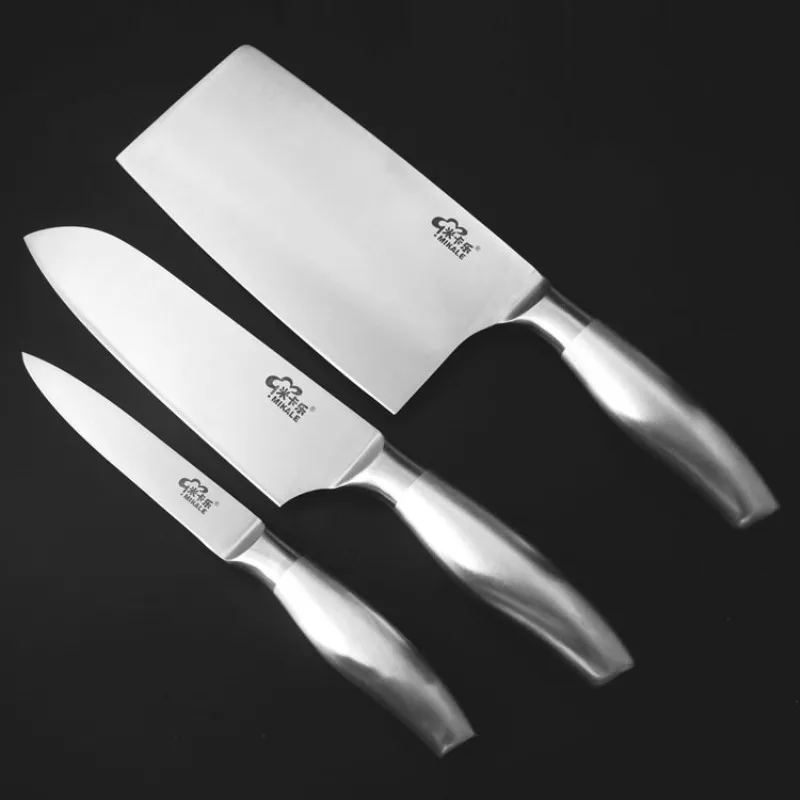 

Full Stainless Steel Kitchen Knives Set Household Multifunctional Cutting Knife Slicing Meat Vegetable Fruit Knife Cleaver Tool