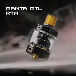 Оригинальный Advken Манта MTL RTA 24 мм одной катушки Манта RTA 2/3 мл емкость Позолоченные палубы для 510 электронной сигареты поле mod vs Siren V2 RTA
