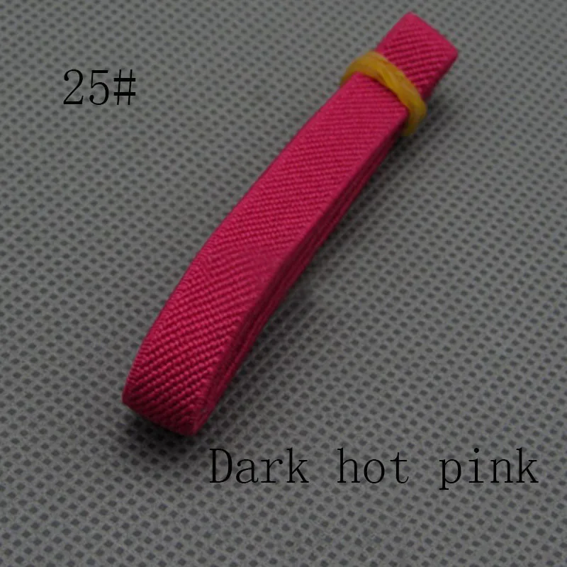 6 м/лот 1 см Ширина DIY Швейные принадлежности эластичная лента ручной работы пояс красочная эластичная лента тесьма для одежды цвета