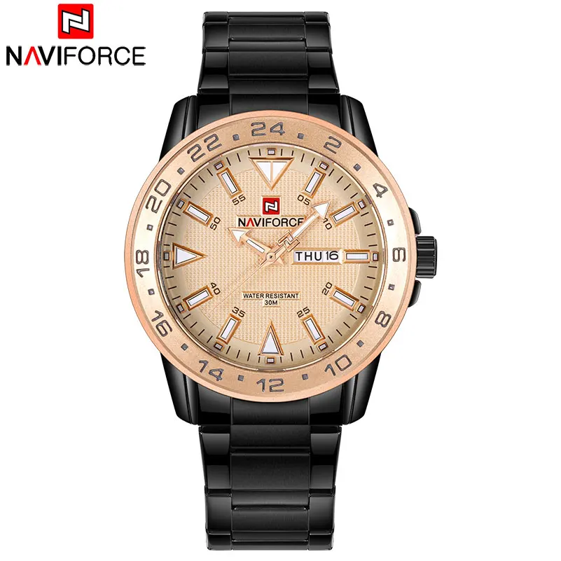 2018 Новое поступление NAVIFORCE брендовые кварцевые часы мужские спортивные из