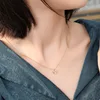 Collier avec pendentif en forme de feuille d'érable pour Femme, chaîne en argent Sterling 925, doré ► Photo 3/6
