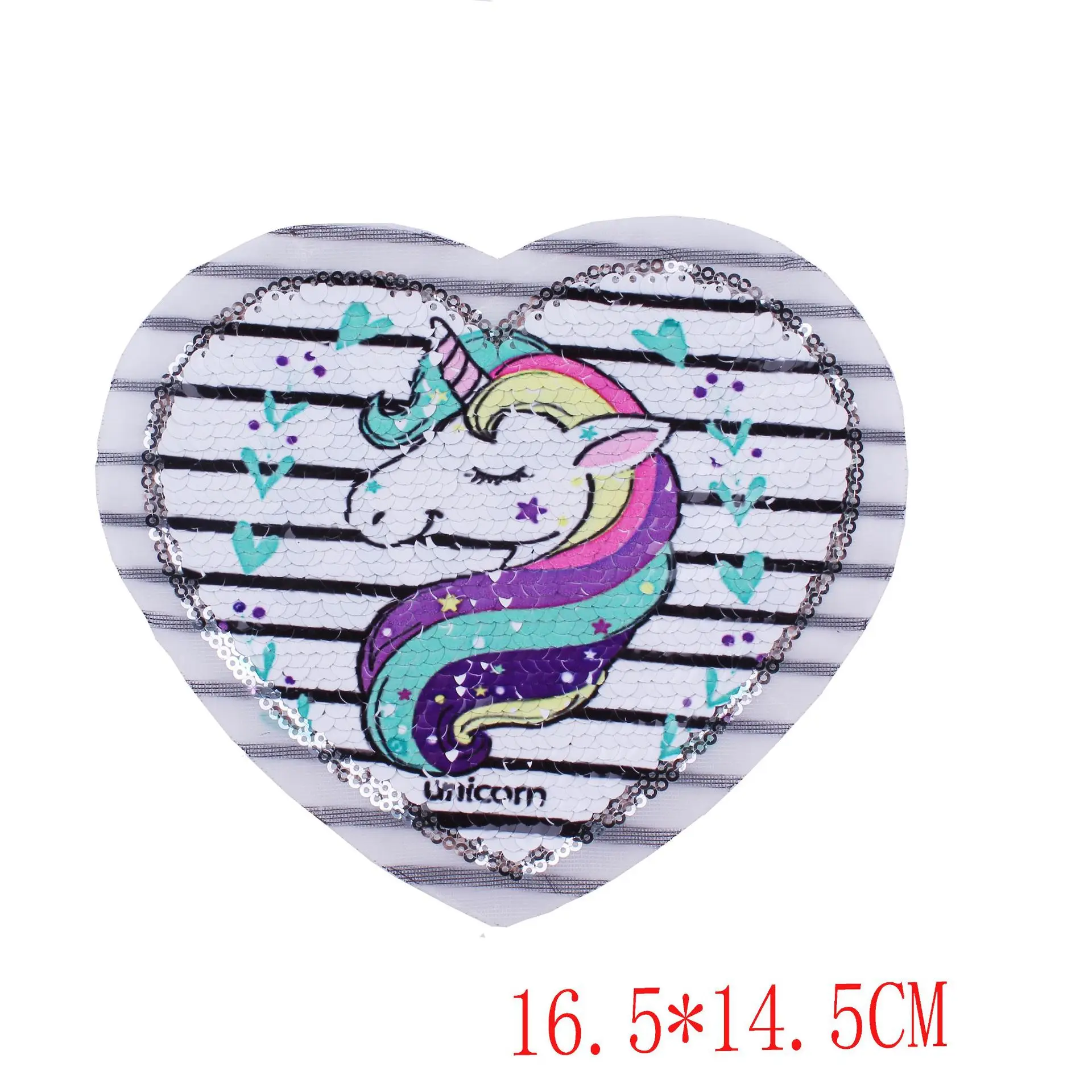 Animal sequins, beads, embroidered cloth, unicorns, patches, straps, ironing, clothing accessories, wholesale - Цвет: 1