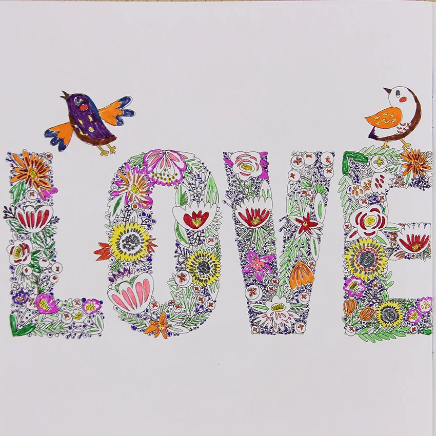

A Hand Painted Explore Wonderland Coloring Book 24 Pages Fantasy Dream Graffiti Painting Books