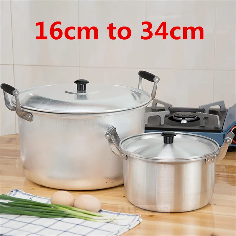 

Aluminum alloy pot Stainless Steel Soup pot Nonmagnetic Cooking Multi-purpose Cookware Non-stick Pan general use kitchen pot
