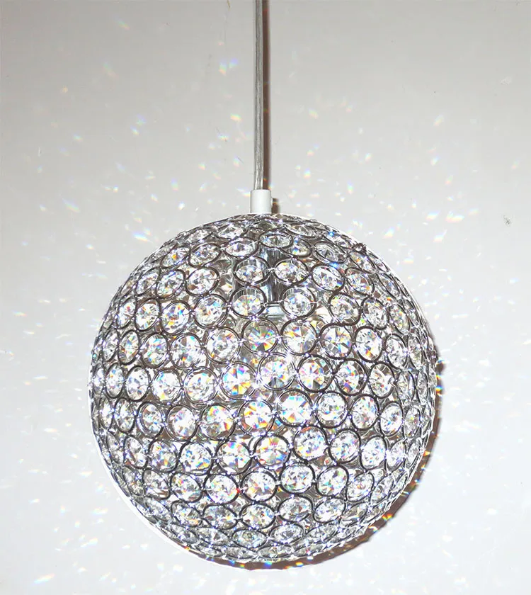 Rain Drop pendant light Lamp modern k9 Crystal Ball Fixture Lighting 10