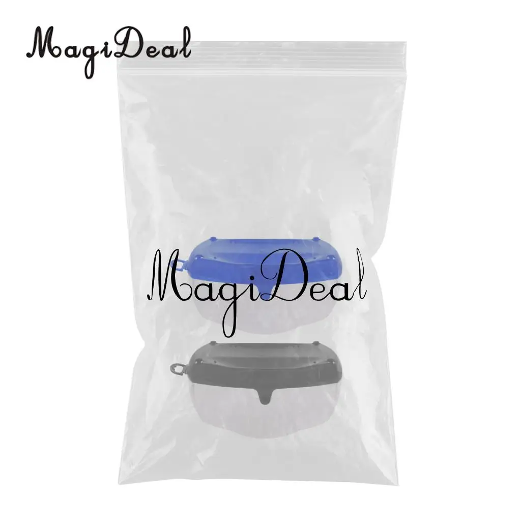  2Pcs Plastic Diving Mask Storage Box Snorkeling Goggles Swimming Glasses Lenses Hard Case Scuba Dive Gear Protective Container