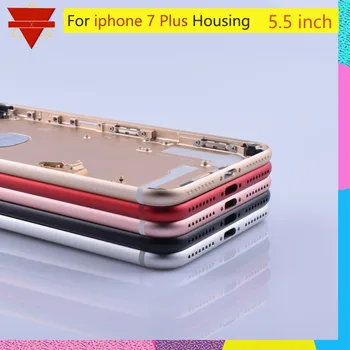 

For iphone 7 plus coque Original Quality New Metal Battery Cover Door Full Housing For Apple Iphone 7 Plus Chassis Middle Frame