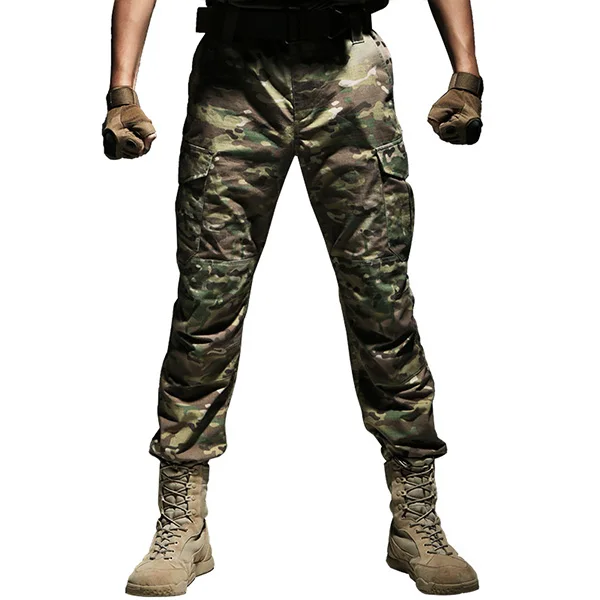 CQB Outdoor Camping Hiking Tactical Military Men's Pants Trekking Trousers Camouflage Pants for Climbing Training Trousers - Цвет: MC