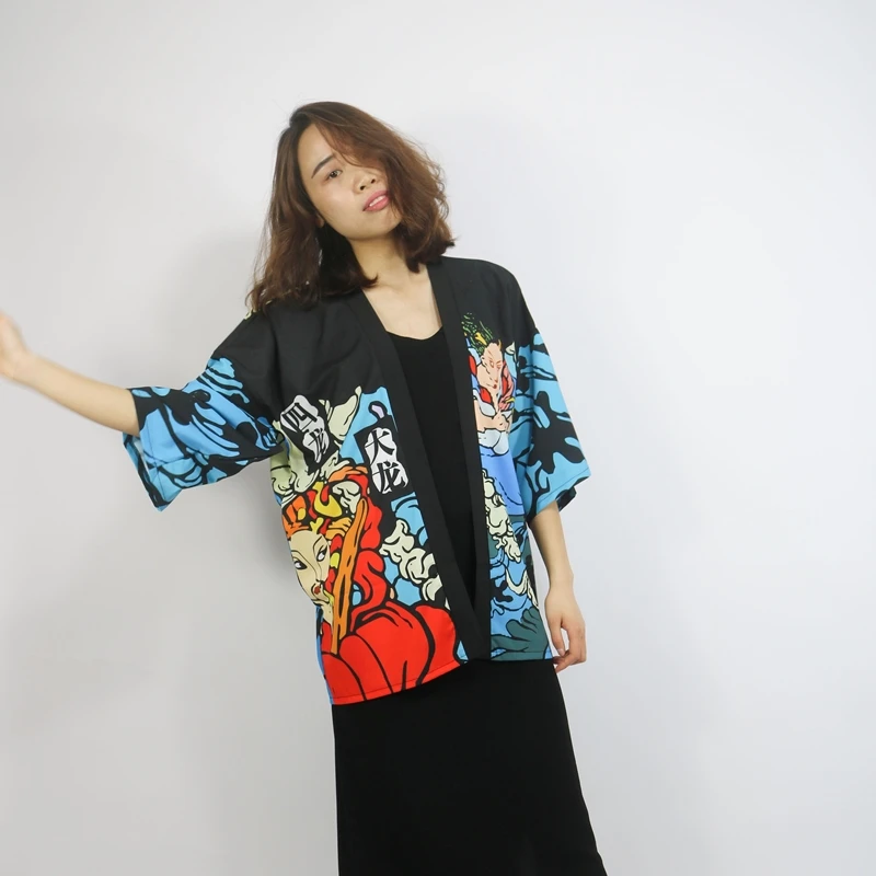 Японское кимоно, кимоно юката, кардиган, модная блузка для женщин,, длинный кардиган, хаори, кимоно в традиционном стиле, рубашка AZ008