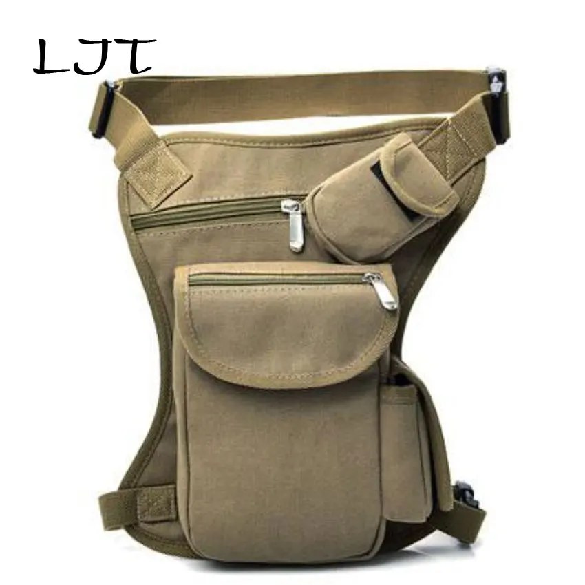 LJT 2019 Холщовая Сумка с заниженной талией мотоциклетная Военная дорожная сумка