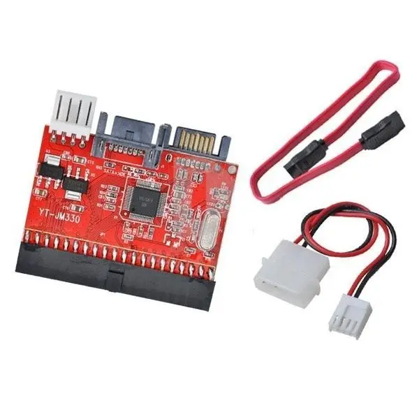 New 2in1 IDE to SATA Serial ATA/SATA to IDE ATA 100/133 Adapter