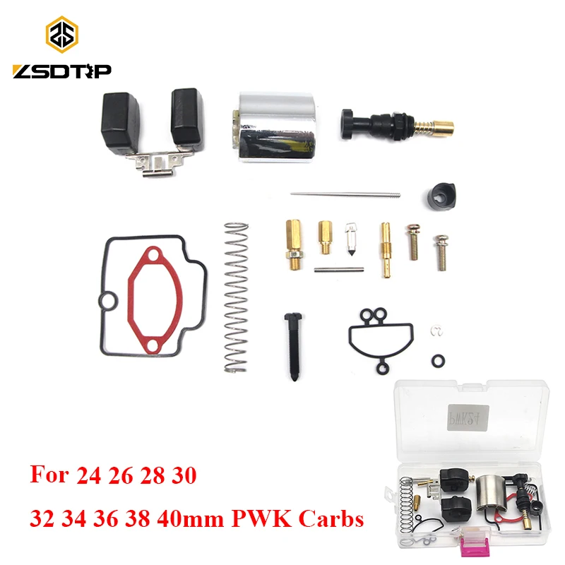 ZSDTRP Motorcycle Parts 24 26 28 30 32 34 36 38 40mm PWK KEIHIN Carburetor Universal Repair Kit Spare Jets | Автомобили и