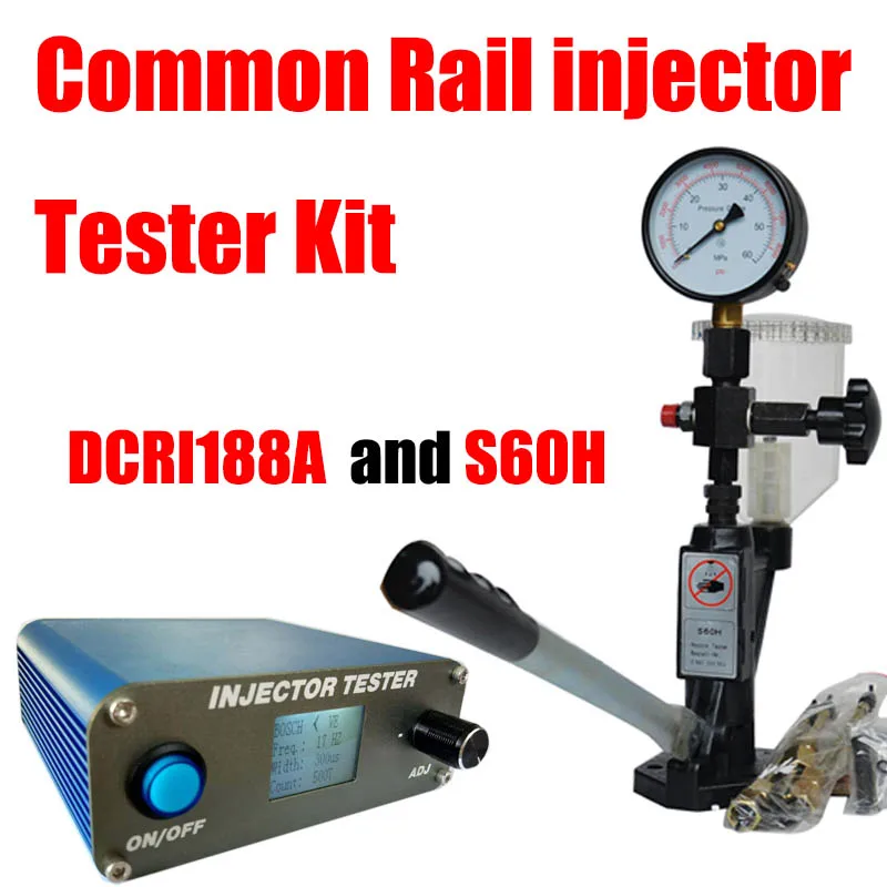 

Portable DCRI188A Common Rail Injector Tester+S60H diesel Injector checker Drive Electromagnetic and piezo common rail injector
