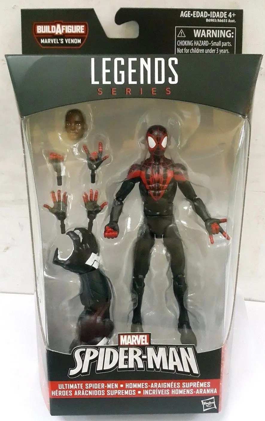 MARVEL LEGENDS SERIE ULTIMATE SPIDER-MAN COSTRUIRE VENOM MIGLIA MORALES SPIDERMAN Anime Figure Da Collezione Model Toy MARVEL LEGENDS SERIE ULTIMATE SPIDER-MAN COSTRUIRE VENOM MIGLIA MORALES SPIDERMAN Anime Figure Da Collezione Model Toy