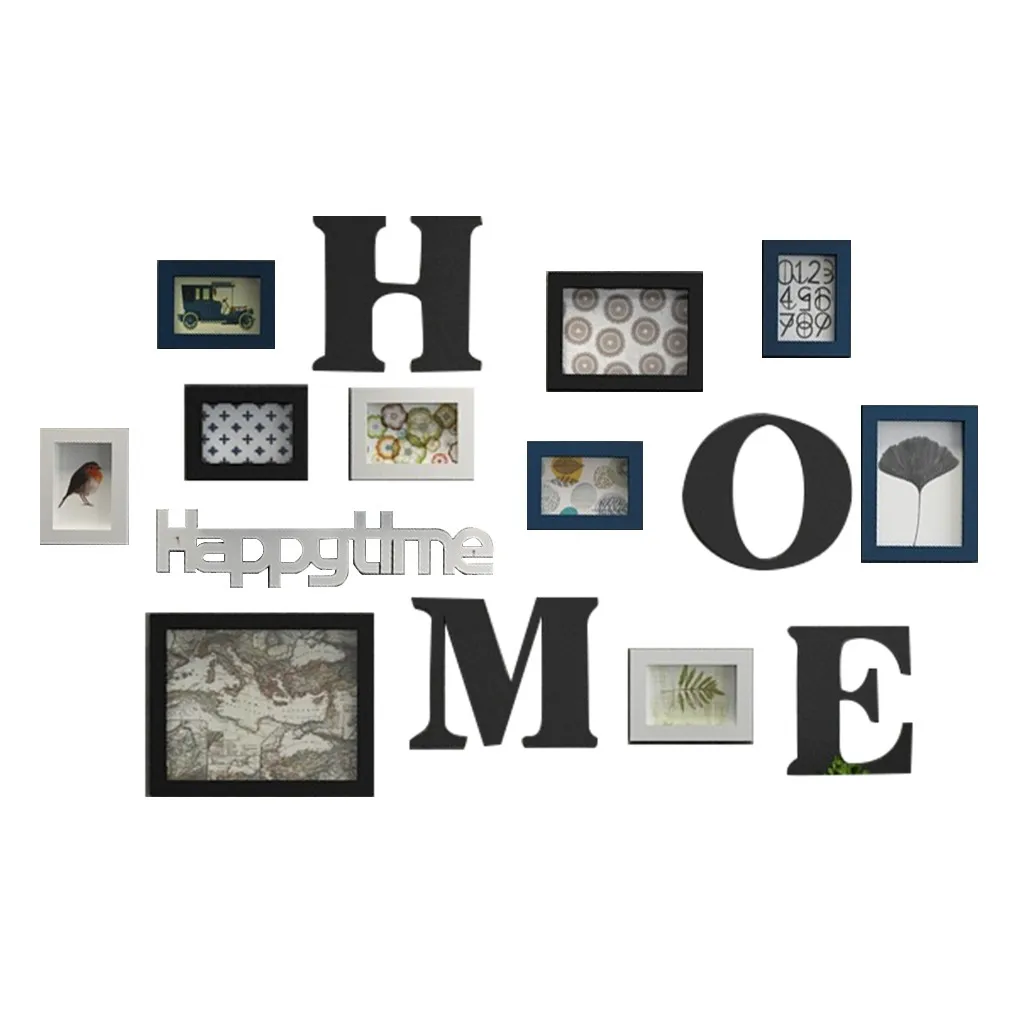 

2019 Hot Sale Family Photo Frame Picture Sticker Home Hanging Wall Collage Decor Wedding High Quality