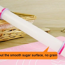 50 см пластиковые антипригарные помадки Скалка помадка торт тесто ролик украшения торт ролик с Glide инструменты для приготовления пасты