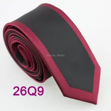 YIBEI coahella ties мужской тонкий галстук черный с бордовой каймой тканый шейный платок, тонкий галстук узкий галстук мужской s шейный галстук Gravata Corbata