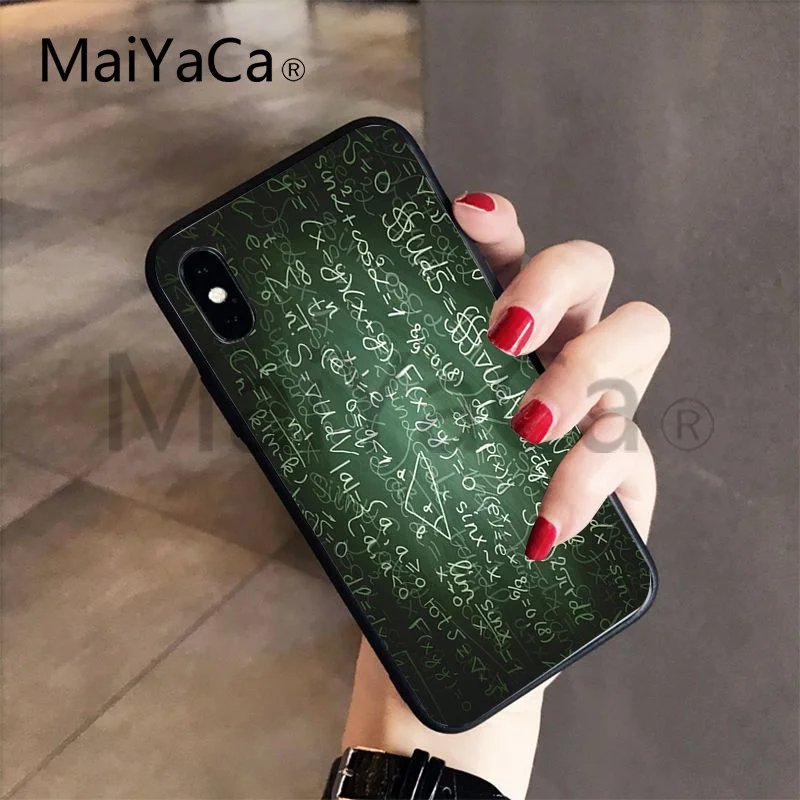 MaiYaCa Mathematical Formula Soft Phone Accessories Cover Case For iphone 8 8plus and 7 7plus 6s 6s Plus 6 6plus 5s Cellphones
