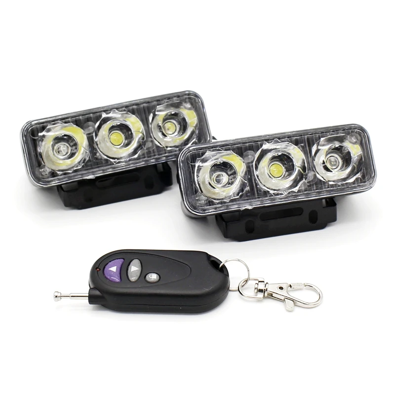Prix pour 2x IR Contrôle À Distance LED Flash Stroboscopique Avertissement Drl Feux 12 Modes Dynamique Étanche Car Styling Brouillard Travail lampe Prix pour 2x IR Contrôle À Distance LED Flash Stroboscopique Avertissement Drl Feux 12 Modes Dynamique Étanche Car Styling Brouillard Travail lampe