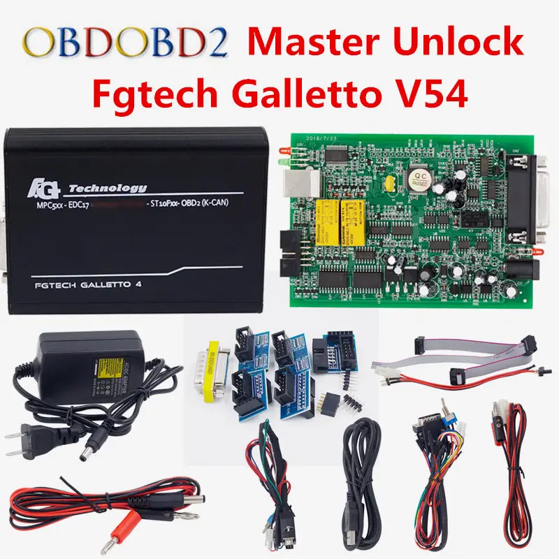 Fgtech Galletto 4 Master V54 FG Tech полный комплект FGTech ECU чип инструмент для настройки с