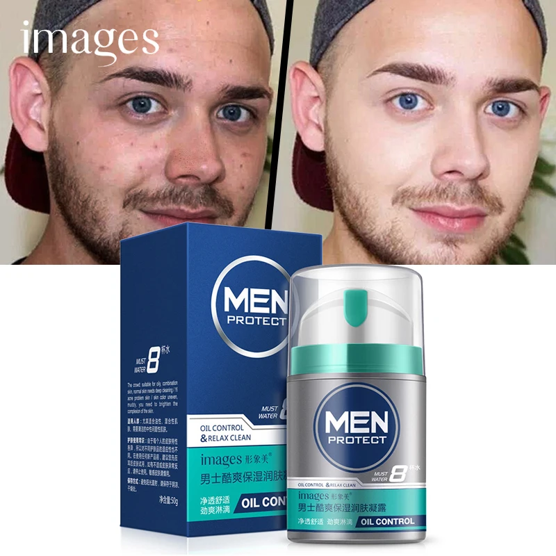 

IMAGES Anti Aging Oil-control Face Cream For Men Hyaluronic Acid Serum Anti Wrinkle Day Cream Deep Moisturizing Acne Skin Care
