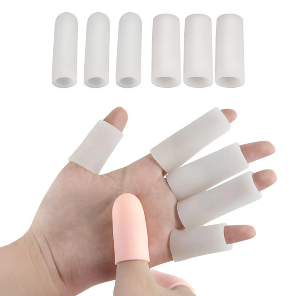 

Perfeclan Pack of 20 Gel Finger Protectors, Finger Sleeves Support Cover for Trigger Finger