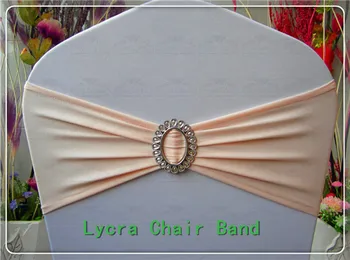 

2/2--With Oval Buckle Spandex Bands/Lycra Band/Expand Bands/Chair cover sash For Wedding Party Banquet Decorations