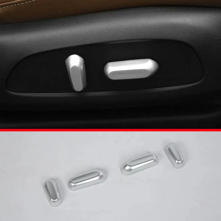 

ABS Pearl Chrome Inside Interior Seat adjustment handle Cover Trim For Buick Regal 2017 2018