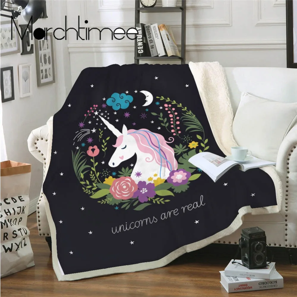 Фланелевое Одеяло Rainbow Dreamlike Horse портативное офисное дорожное одеяло из
