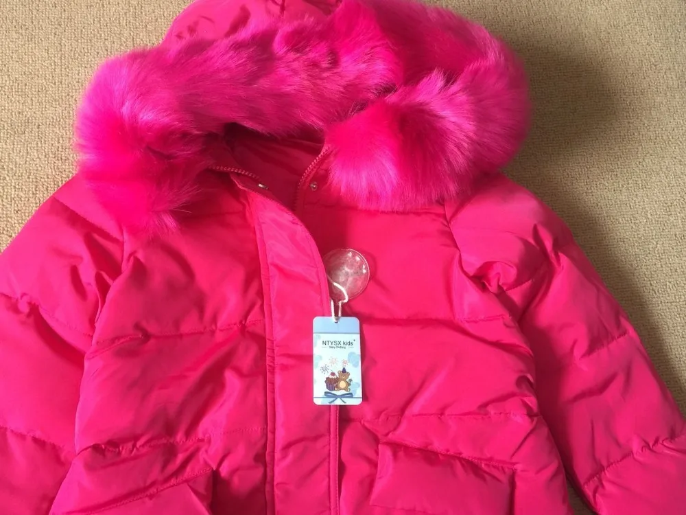 Коллекция года, модные пуховые куртки/пальто для девочек, детские пальто для русской зимы плотная теплая куртка на утином пуху детская верхняя одежда, куртки для температуры до-30 градусов