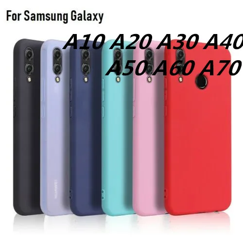 Чехол для Samsung Galaxy A10 A20 A30 A40 A50 A60 A70 мягкий силиконовый чехол бампер из ТПУ