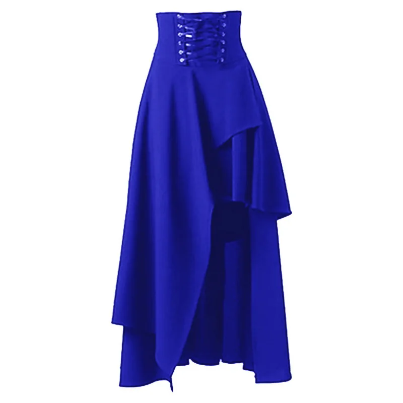 Litthing весенние женские готические Ретро Винтажные стимпанк костюмы винтажная одежда рюшами бурлеск юбки высокая талия длинные макси юбки