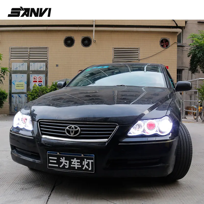 Фары SANVI для Toyota Mark X с линзой проектора Q5 фары головного света в стиле BMW