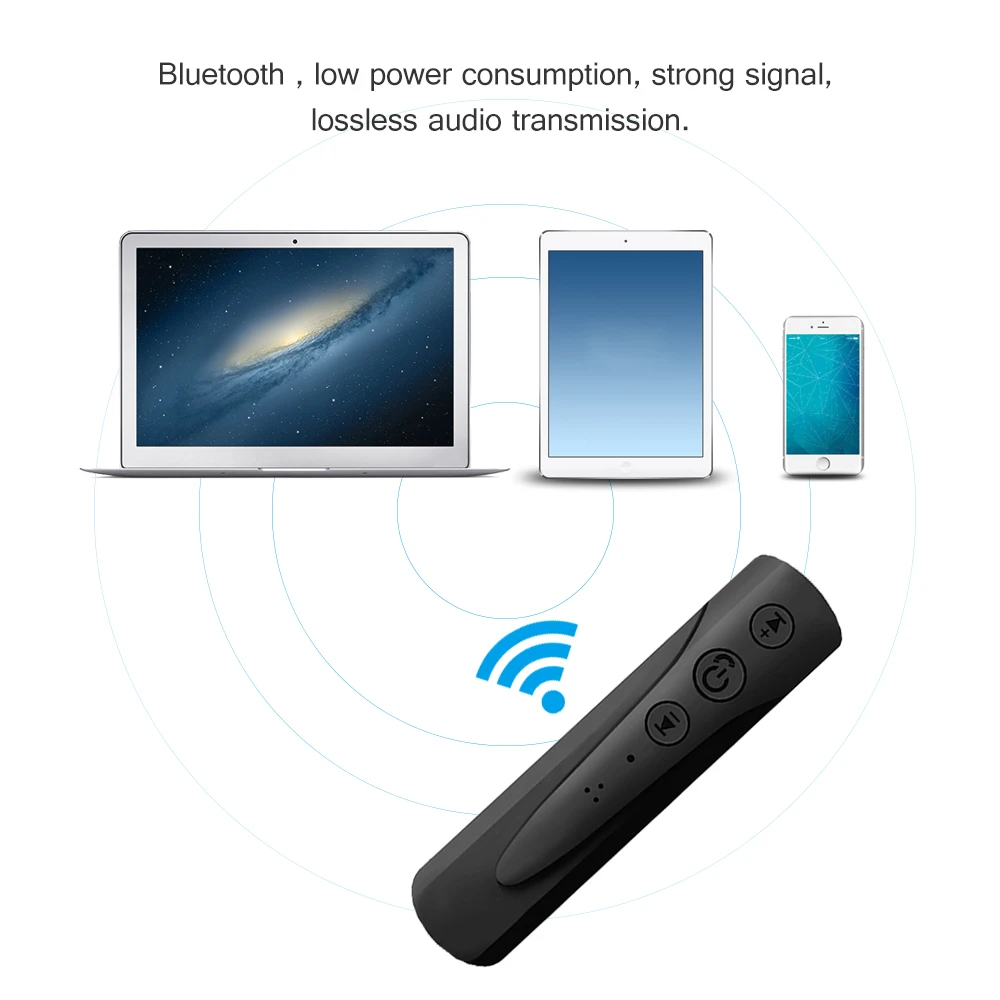 FORNORM Портативный аудио приемник Беспроводной Bluetooth 4 1 Hands Free с зажимом Музыка