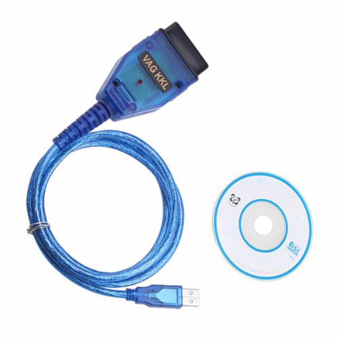 Dewtreetali OBDII USB Interface Diagnostic Cable Adapter OBD2 Scan Tool with CD for Audi VW SEAT SKODA for VAG 409.1 KKL - Blog Store
