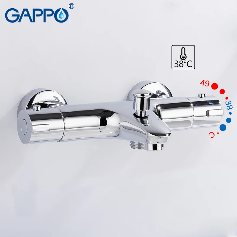 

GAPPO Shower faucets thermostatic bath mixer with thermostat mixer faucets wall mounted waterfall bathtub faucet