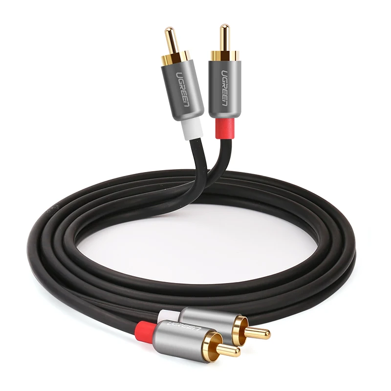 Ugreen 2RCA аудио кабель с двойной головкой лотоса два на две линии сигнала усилителя