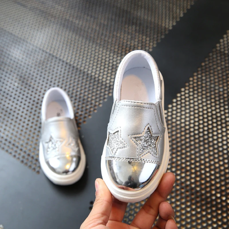 BeckyWalk أزياء أطفال أحذية رياضية الربيع الخريف الأطفال الأحذية للفتيات و الفتيان نجوم عارضة الانزلاق على فتاة الأميرة أحذية CSH688
