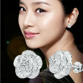 

Silver Ms. romantic and elegant cherry earrings Love earrings manufacturers of high-quality fashion jewelry wholesale