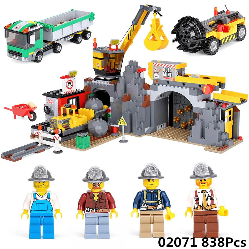 

Lepin 02071 Genuine City Series The City Mine Set Compatible Legoing 4204 Building Blocks Bricks Educational Toys Funny Gifts