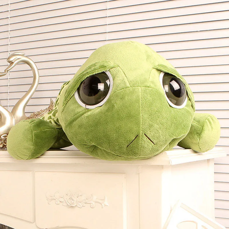 20 см супер милые зеленые большие глаза черепаха плюшевые игрушки мягкие животные Черепаха Игрушки Детские куклы Детский подарок