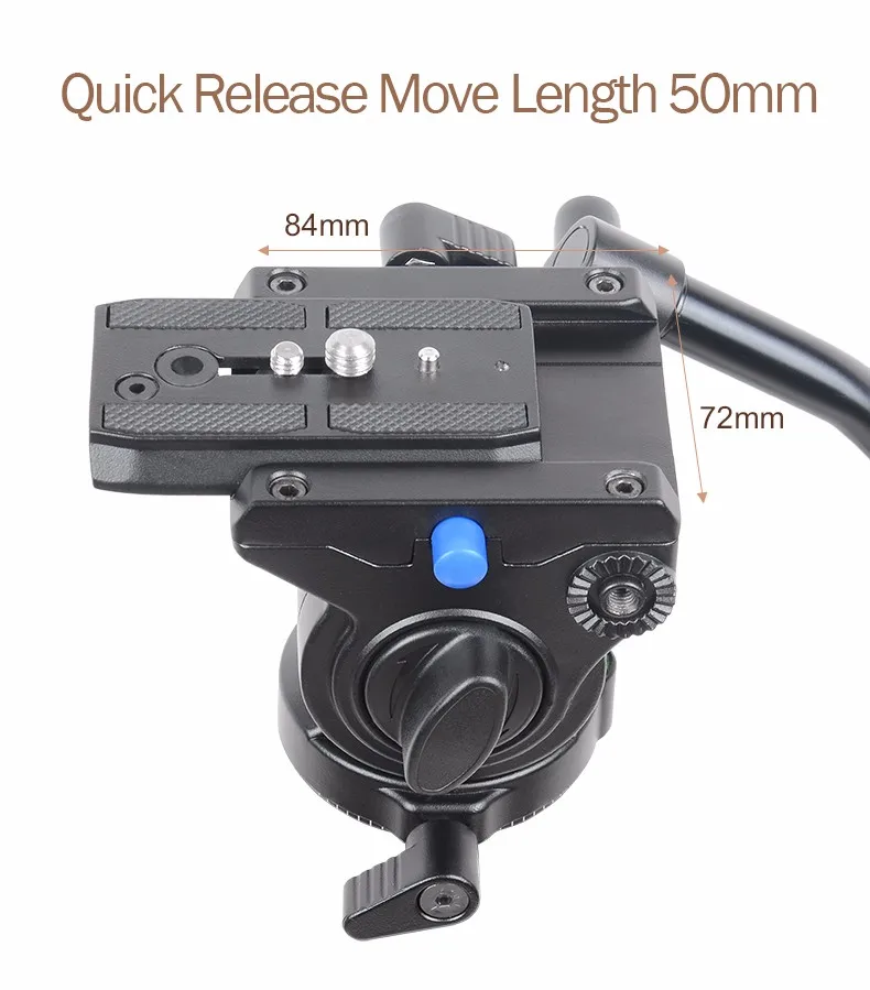 XILETU LS-4 рукоятка для видеосъемки, видеокамера, головка штатива с быстросъемным креплением для DSLR камеры, видеокамеры