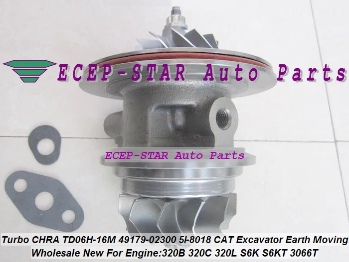 Turbo Cartridge CHRA Core TD06 49179-02300 49179-02260 5I-8018 For Caterpillar CAT 320B 320C 320L 320D Excavator S6KT S6K (3)