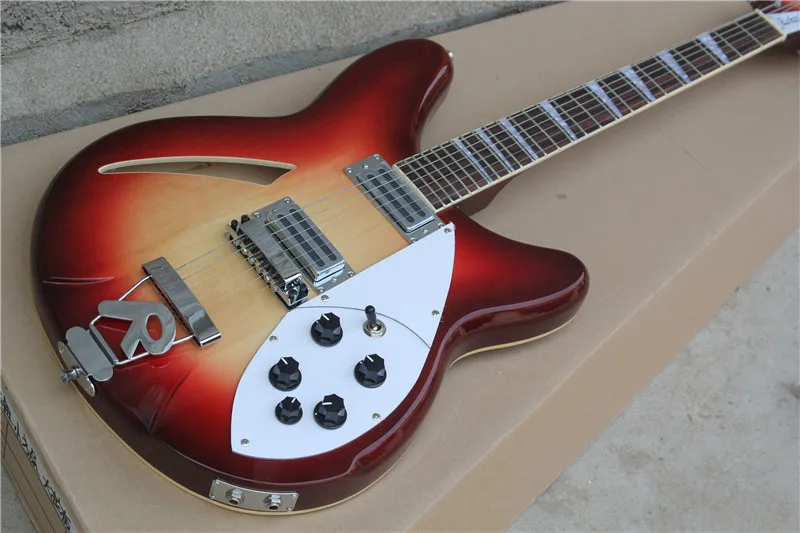 

Free Shipping High Quality Newest 340 semi hollow body 6 strings ricke nback jazz electric guitar rosewood fretboard 10YUE
