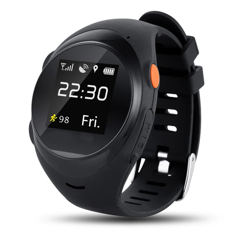 

HFES New ZGPAX S888 Android / IOS smart wrist watch 1.2 inch HD SOS GPS LBS WIFI Bluetooth quadruple locate remote monitoring