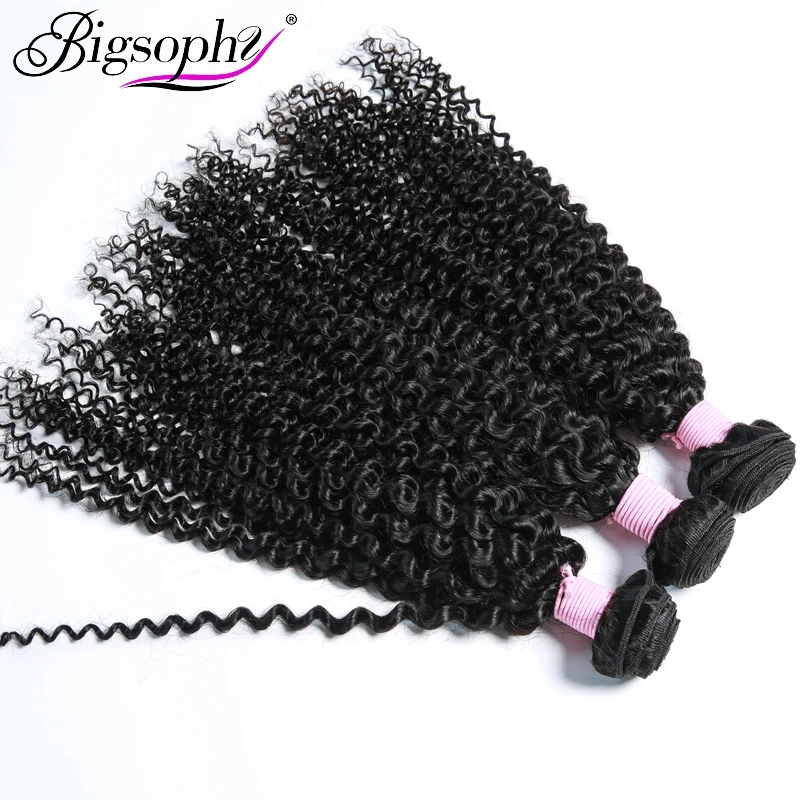 Bigsophy Hair Kinky Curly Wave100% Remy Human Hair Extension Peruvian Weave Hair Bundles 3Bundles Hair And 13*4 Frontal Closure Bigsophy Hair Kinky Curly Wave100% Remy Human Hair Extension Peruvian Weave Hair Bundles 3Bundles Hair And 13*4 Frontal Closure