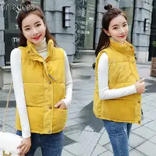Brieuces New Vintage 2018 autumn and winter women down cotton vest jacket warm waistcoat stand collar female outwear vest coat цена Brieuces New Vintage 2018 autumn and winter women down cotton vest jacket warm waistcoat stand collar female outwear vest coat цены онлайн