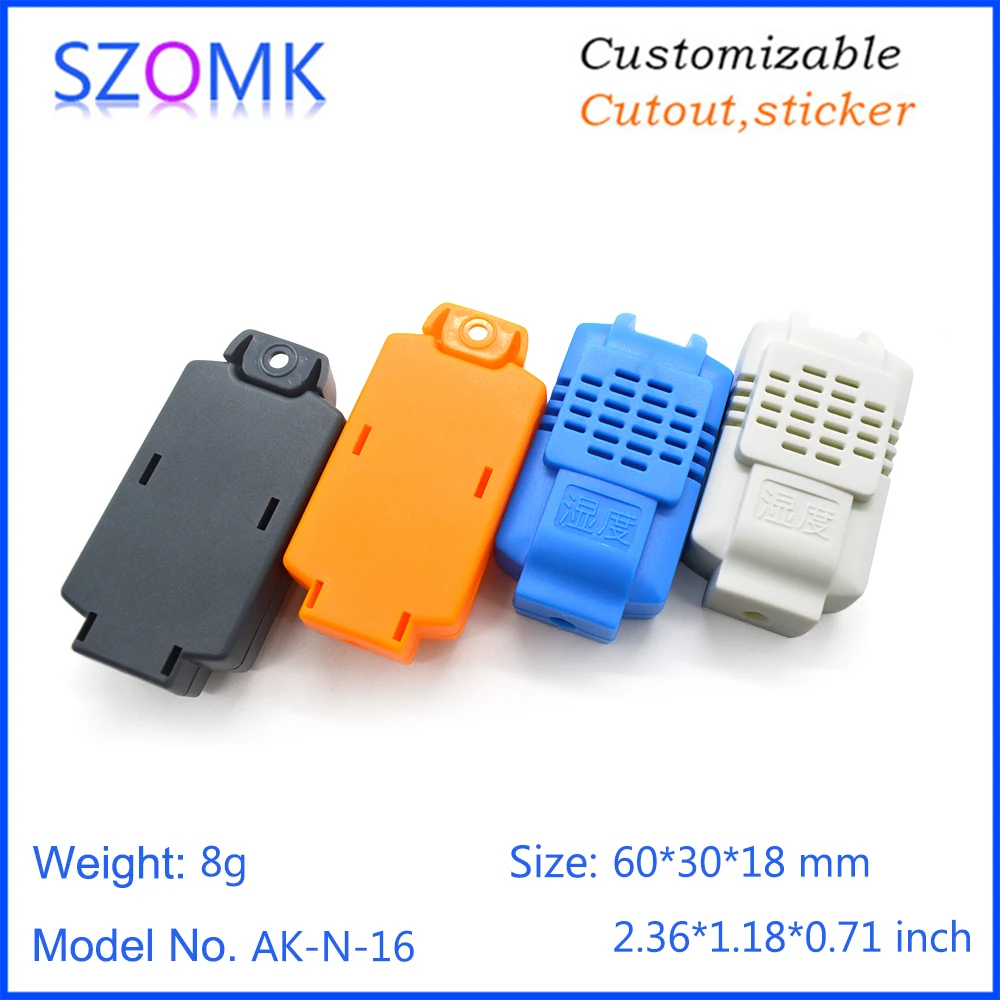 szomk plastic electronics control box pcb enclosure junction housing abs electrical project box humidity sensor enclosure (19)