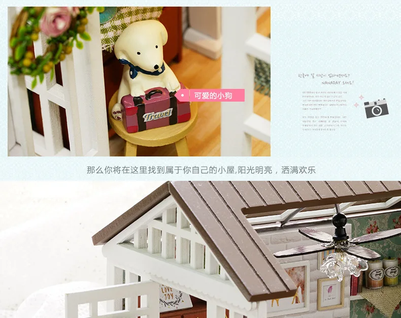 Fine furniture DIY Doll House Wodden Miniatura Doll Houses Furniture Kit Puzzle Handmade Dollhouse Toys For Children girl gift08 Fine furniture DIY Doll House Wodden Miniatura Doll Houses Furniture Kit Puzzle Handmade Dollhouse Toys For Children girl gift08
